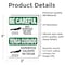 Signmission Hot Surface Sign, 5 in H x 3.5 in W, Vinyl Decal, Hot Surface Do Not Touch Bilingual OS-2PACK-BC-D-35-L-10029 - alternate 2